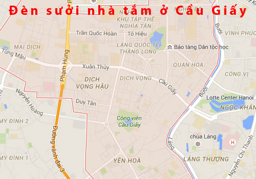 Bán đèn sưởi nhà tắm ở khu vực quận Cầu Giấy