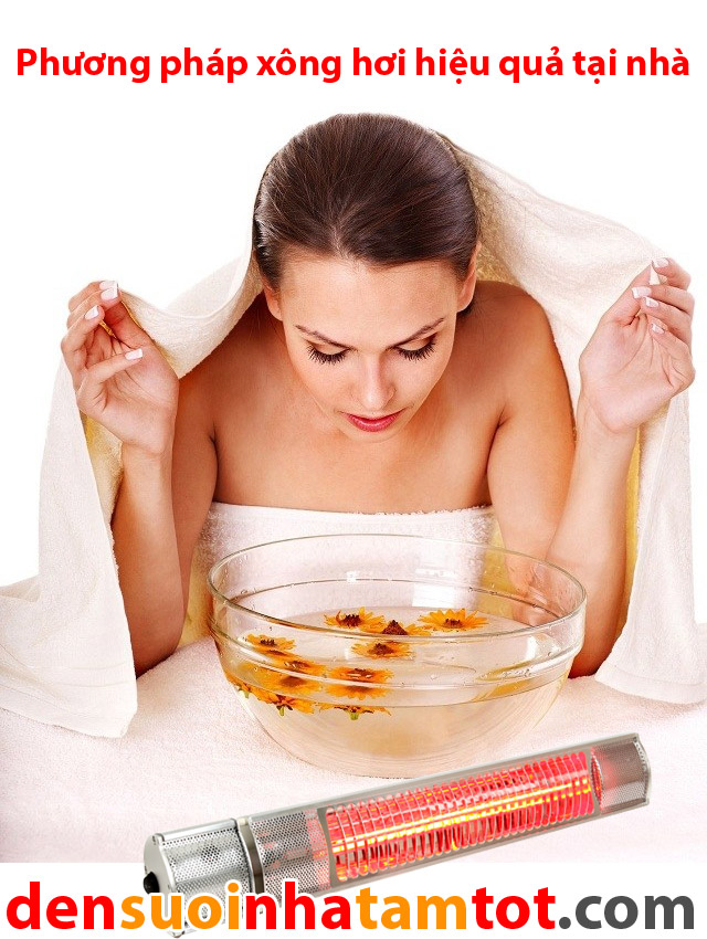 Phương pháp xông hơi tại nhà nhờ đèn sưởi nhà tắm
