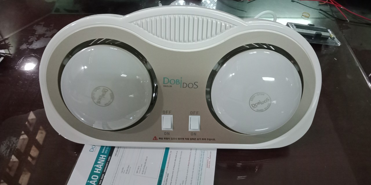 Đèn sưởi nhà tắm Dobidos NS6-1 hai bóng