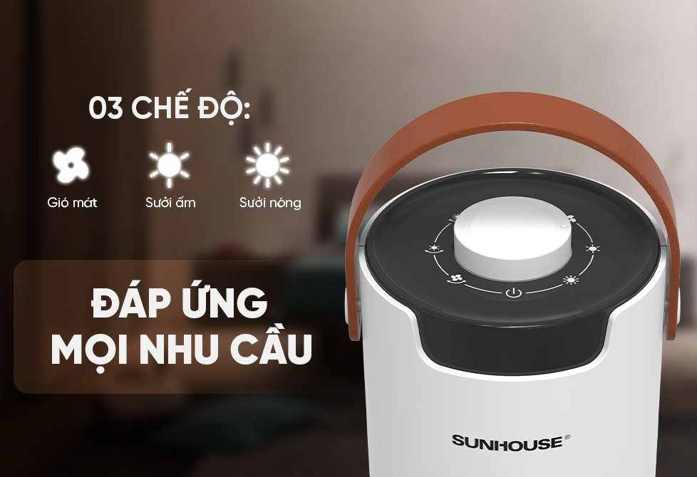 3 chế độ linh hoạt – Dùng được cả mùa hè
