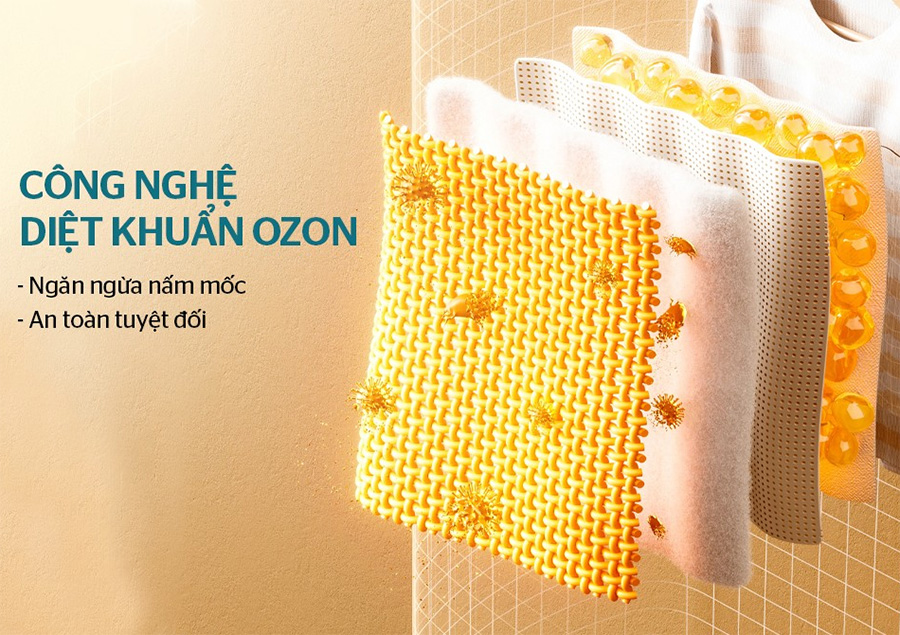 Chức năng diệt khuẩn Ozon hiệu quả