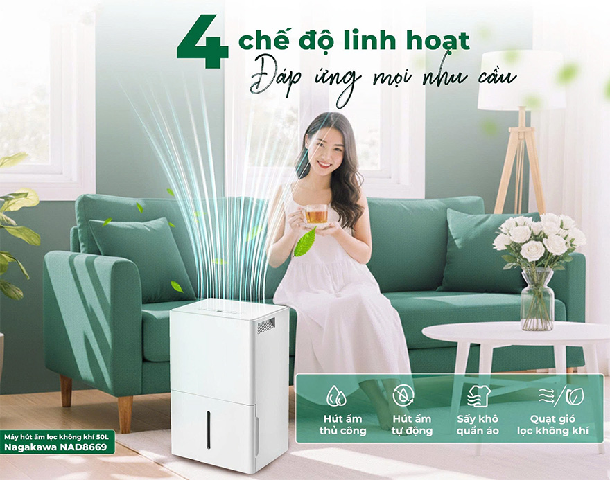 Vận Hành Linh Hoạt với 4 Chế Độ Thông Minh